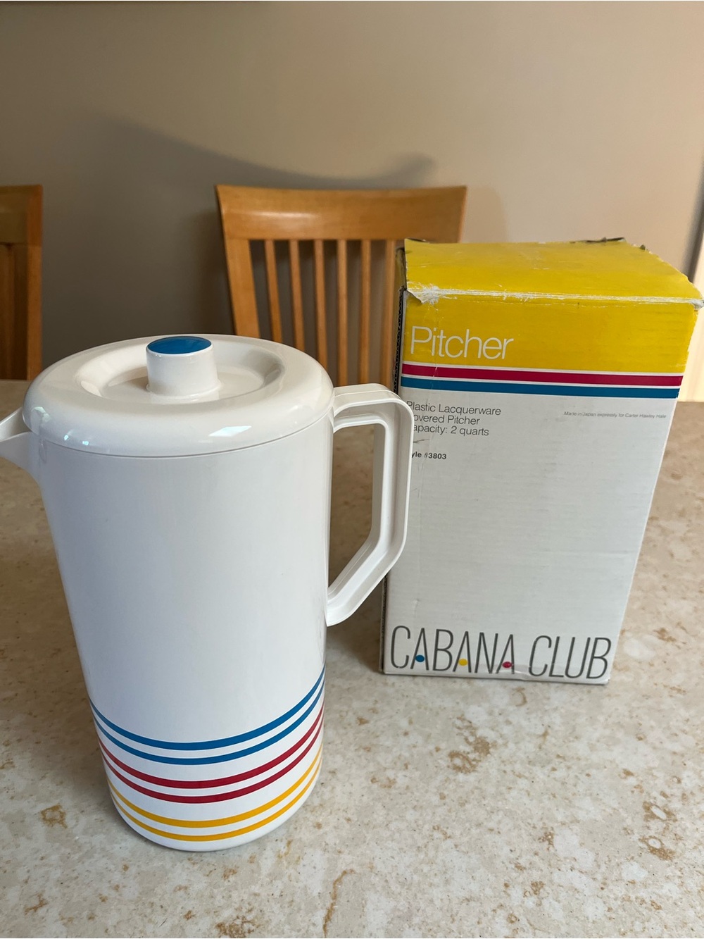 New vintage cabana club pitcher
